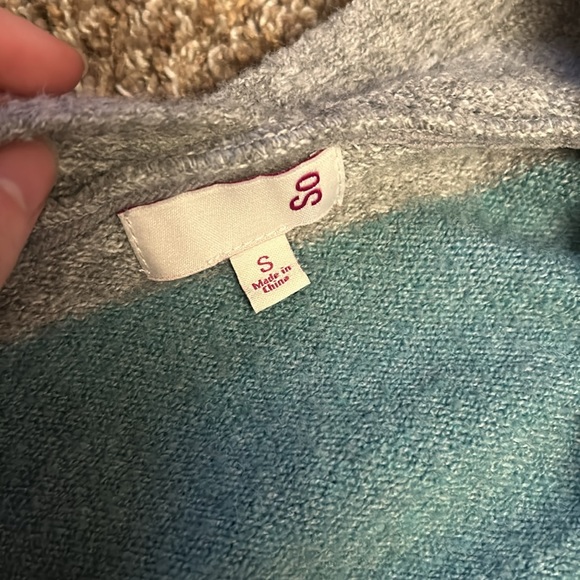 Women’s Small blue Striped Cardigan - Picture 3 of 7